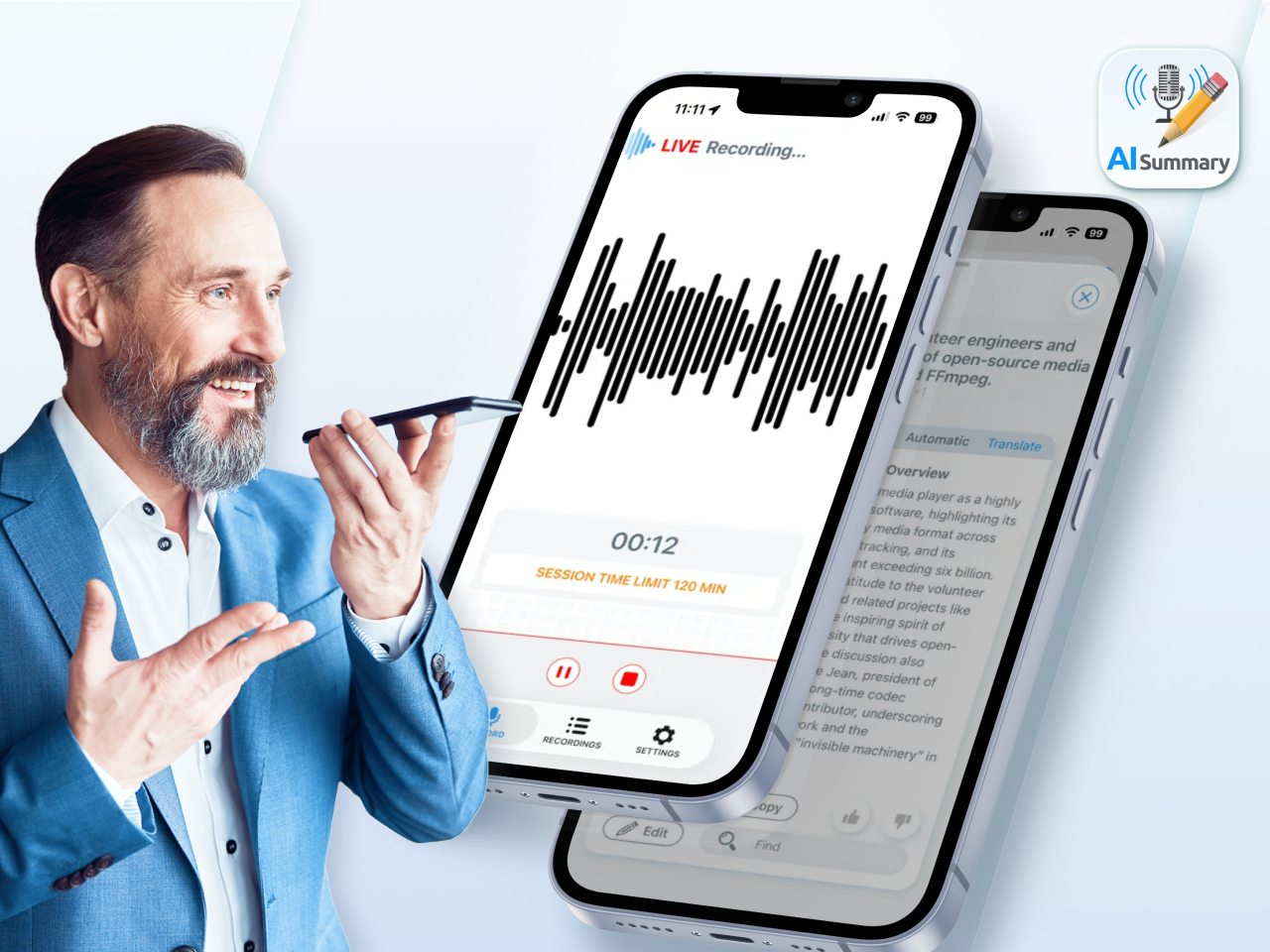 Transcribe Speech to Text preview